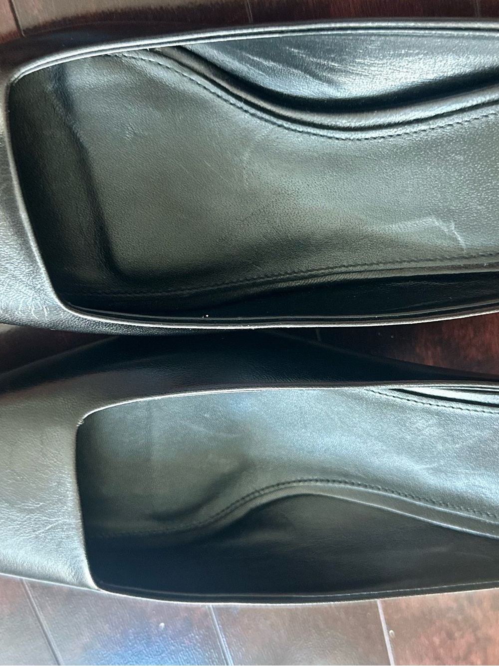 Toteme Black Leather Square-Toe Slip-On Mule TOTEME Leather Mules - Picture 3 of 16